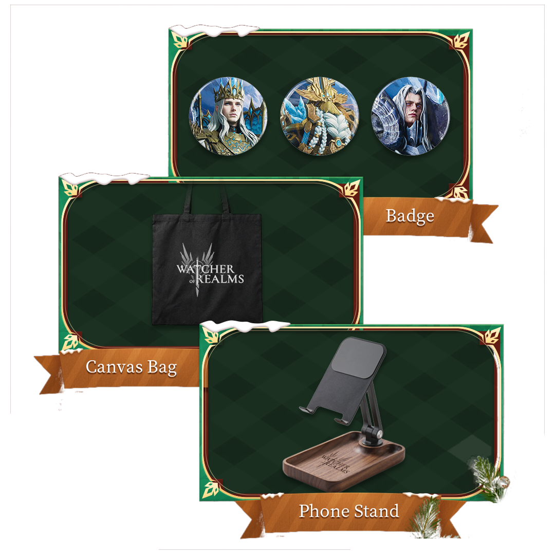 Badge and tote prizes